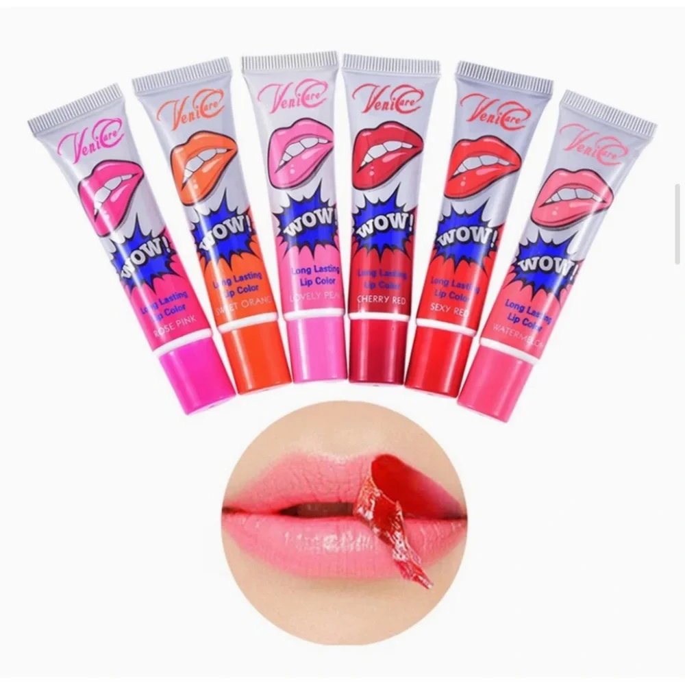 💎 Korean WOW Romantic Bear Sweet Orange Peel Off Tattoo Lip Stain Lip Gloss